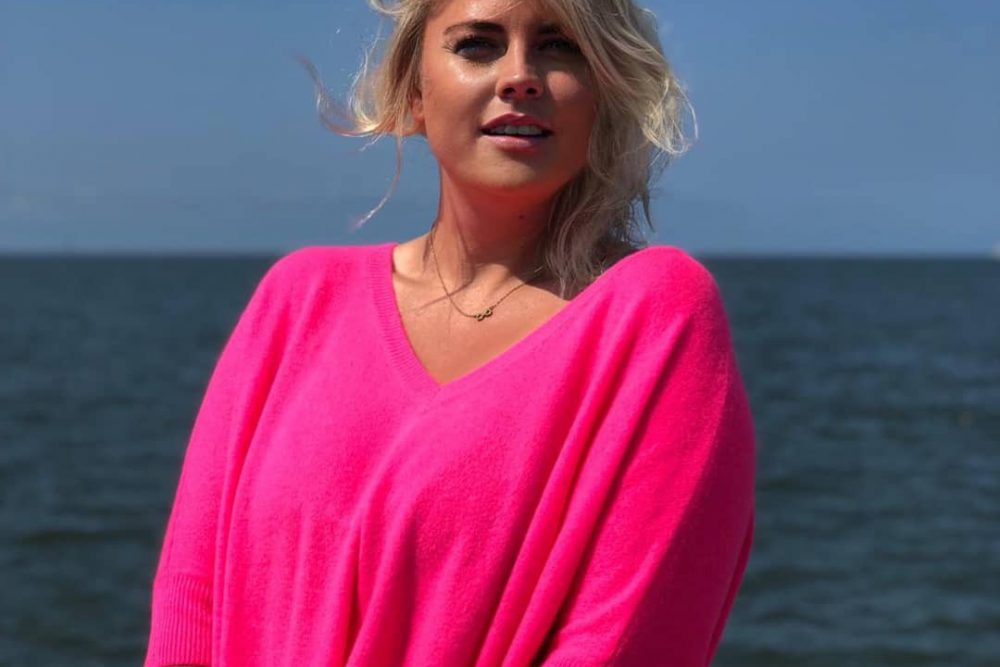 Think pink in cashmere